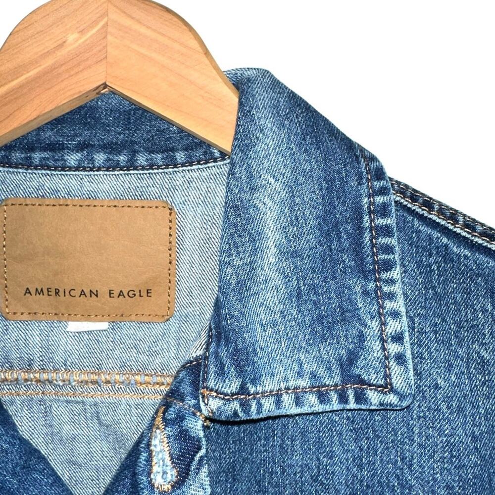 American Eagle Classic Denim Jacket Size Small - Picture 7 of 15